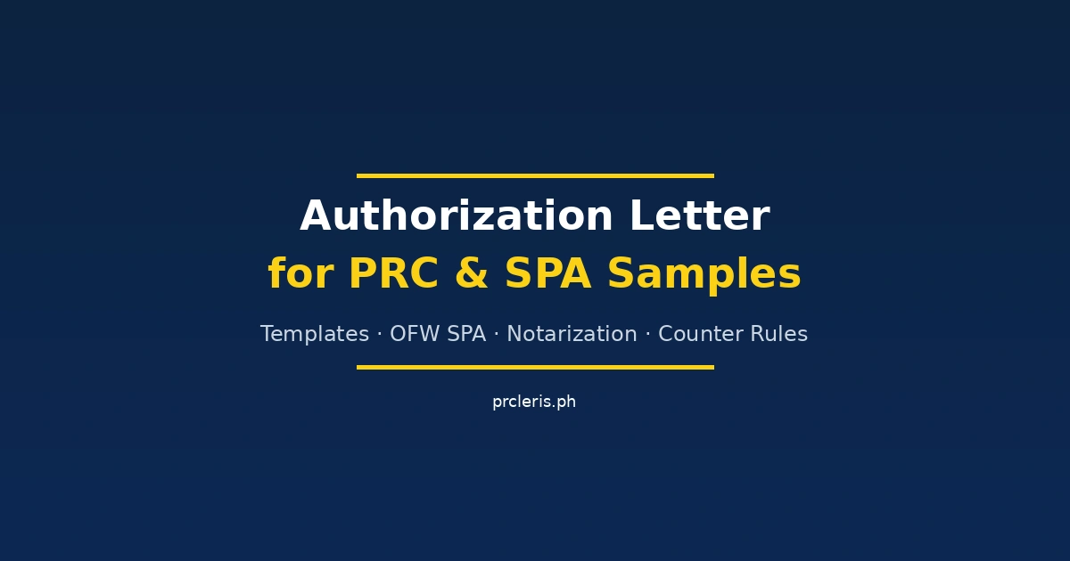authorization letter for prc