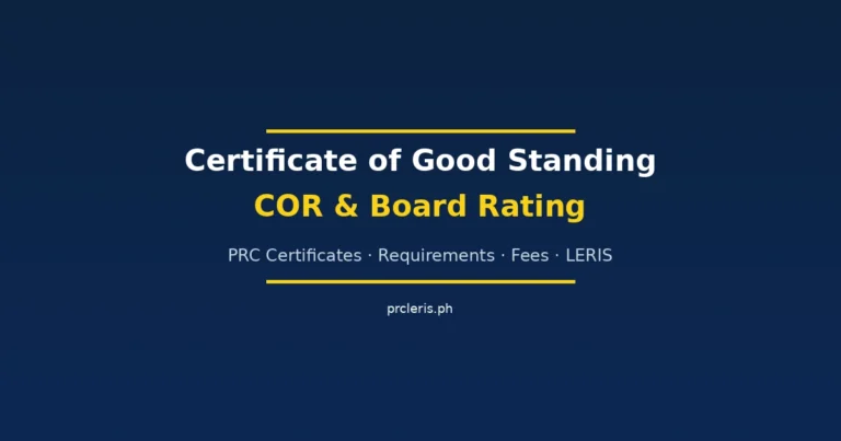 certificate of good standing prc