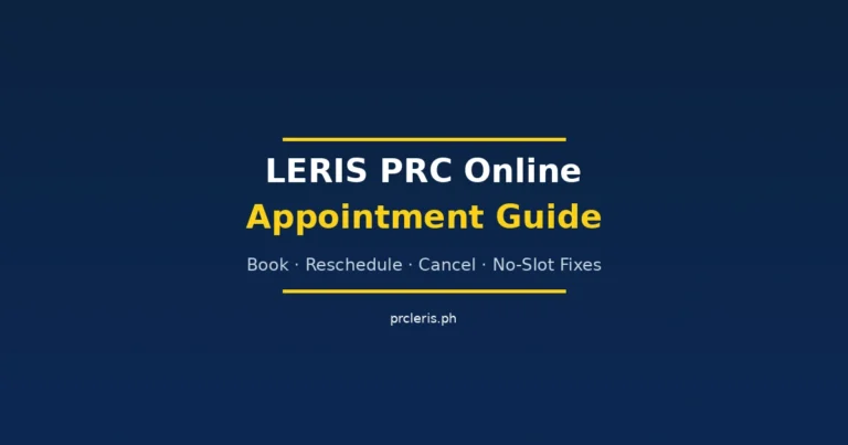 leris prc online appointment