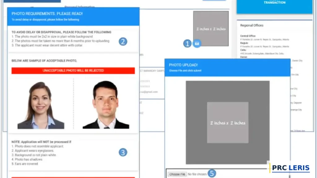 LERIS PRC Online Registration: Create Your Account 2026 8 leris registration step 7