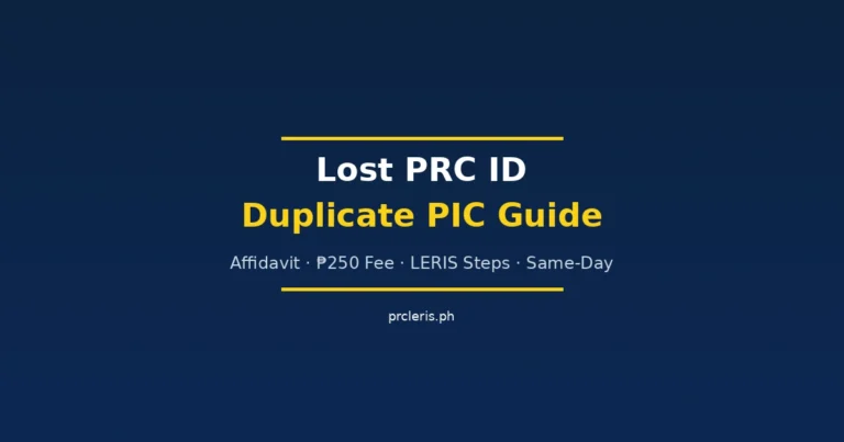 lost prc id replacement