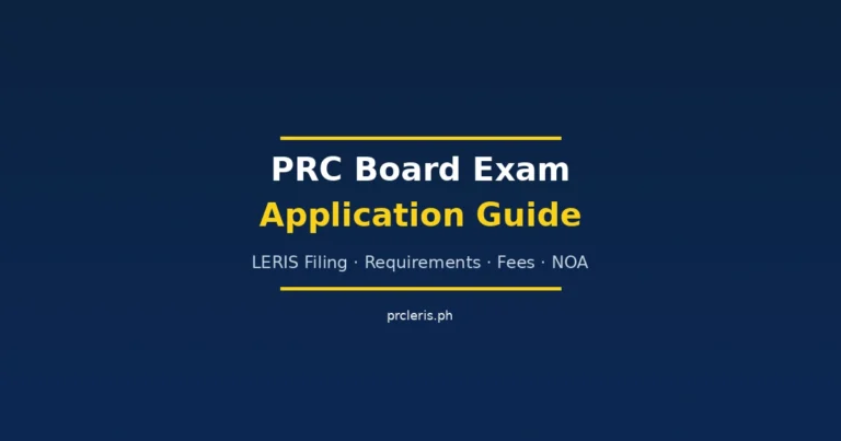 prc board exam application