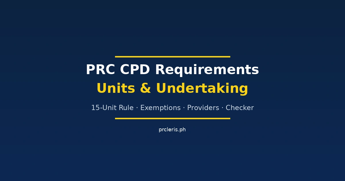 prc cpd requirements